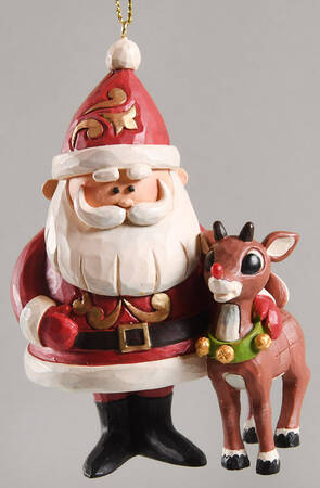 Rudolph Traditions Ornaments Santa And Rudolph 50th Anniversary - Boxed