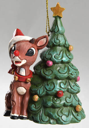 Rudolph Traditions Ornaments Rudolph With Tree - Boxed