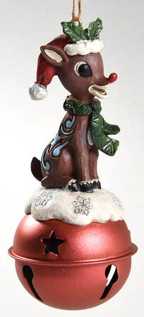 Rudolph Traditions Ornaments Rudolph Standing On Bell - Boxed