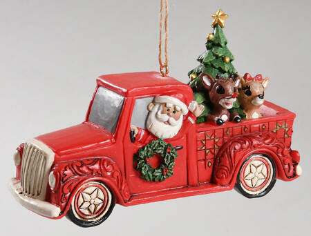 Rudolph Traditions Ornaments Rudolph In Red Truck - Boxed