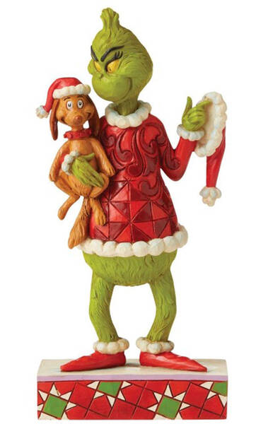 The Grinch - Dr Seuss Grinch Holding Max Under Arm - Boxed