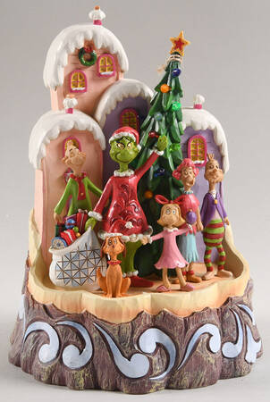 The Grinch - Dr Seuss Grinch Carved By Heart - Boxed