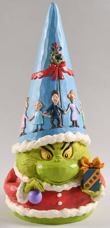 The Grinch - Dr Seuss Grinch Gnome With Gift - Boxed