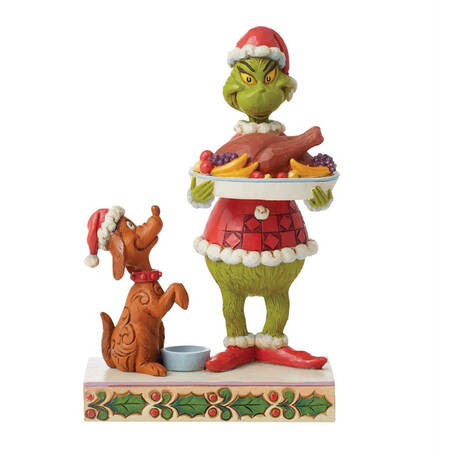 The Grinch - Dr Seuss Grinch With Christmas Dinner - With Box