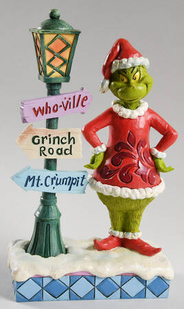 The Grinch - Dr Seuss Grinch By Lit Lamppost - Boxed