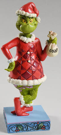 The Grinch - Dr Seuss Grinch With Bag Of Coal - Boxed