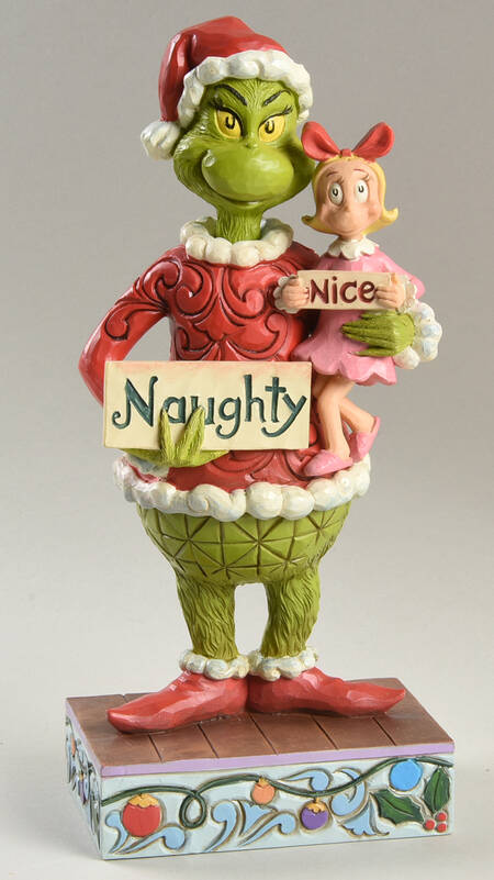 The Grinch - Dr Seuss Grinch & Cindy Holding Sign - Boxed