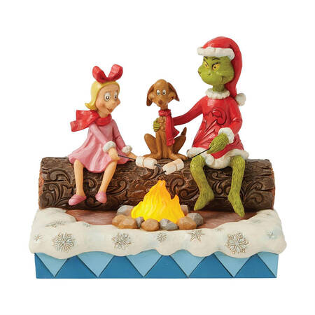 The Grinch - Dr Seuss Grinch, Max, Cindy Roasting Marshmallows - Boxed