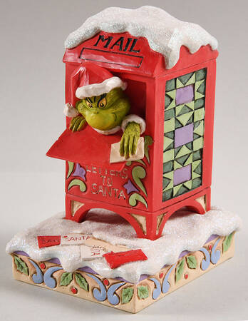 The Grinch - Dr Seuss Grinch In Mailbox - Boxed
