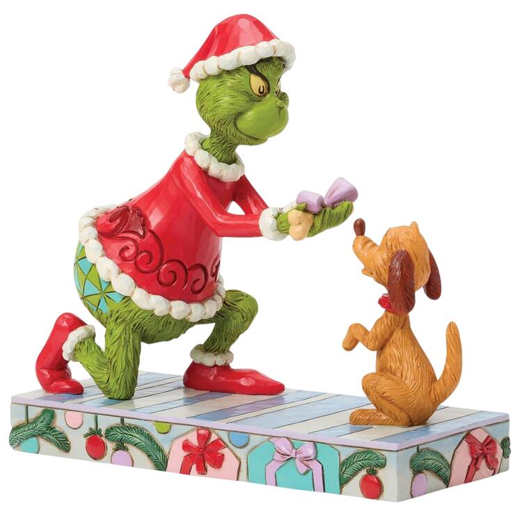 The Grinch - Dr Seuss Grinch Giving Max A Bone - Boxed
