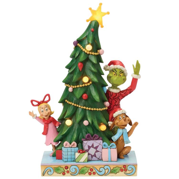 The Grinch - Dr Seuss Grinch, Cindy, Max Peeking - Boxed