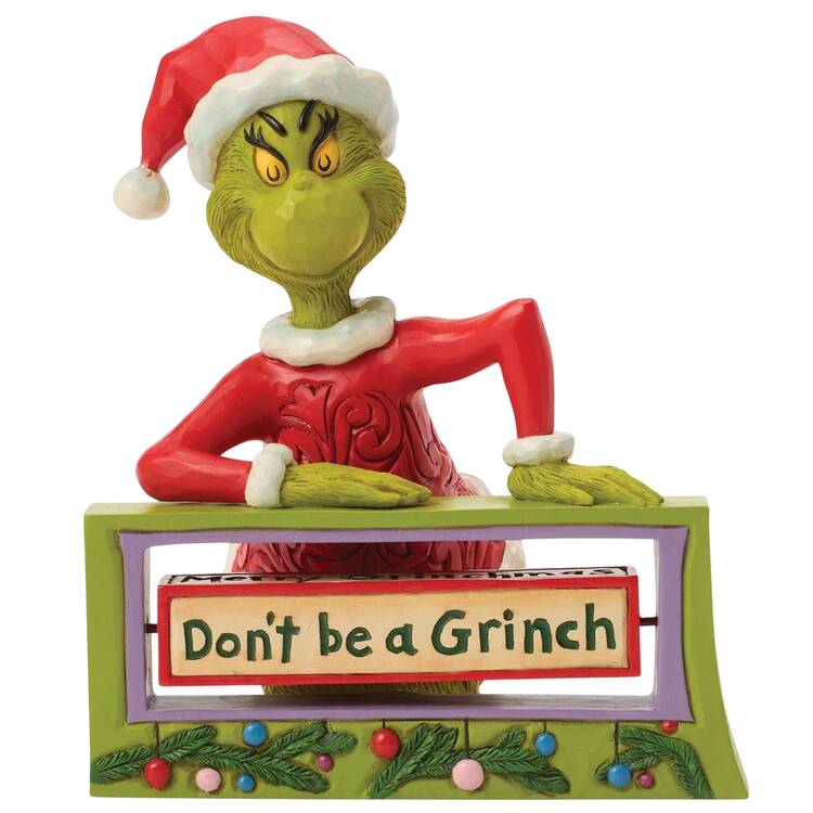The Grinch - Dr Seuss Grinch With Rotating Messages - Boxed