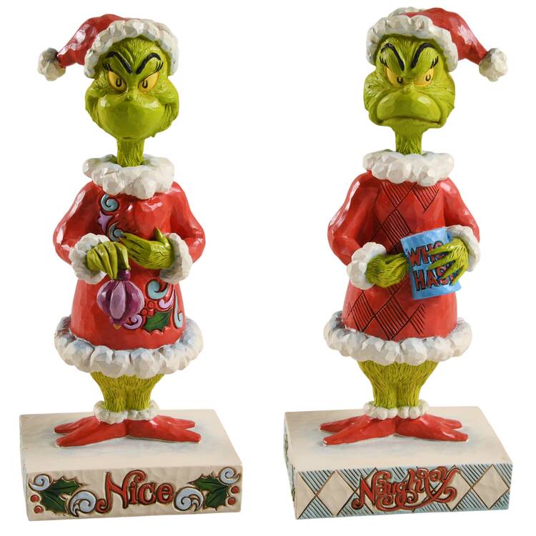 The Grinch - Dr Seuss Two-Sided Naughty/Nice Grinch - Boxed