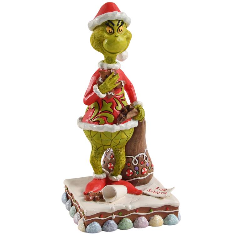 The Grinch - Dr Seuss Grinch Eating Gingerbread - Boxed