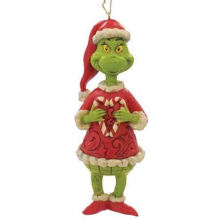 Grinch Ornaments Grinch Holding Candy Cane - Boxed
