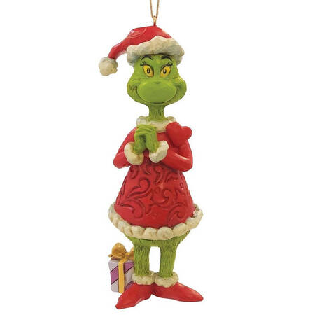 Grinch Ornaments Grinch With Large Heart - Boxed