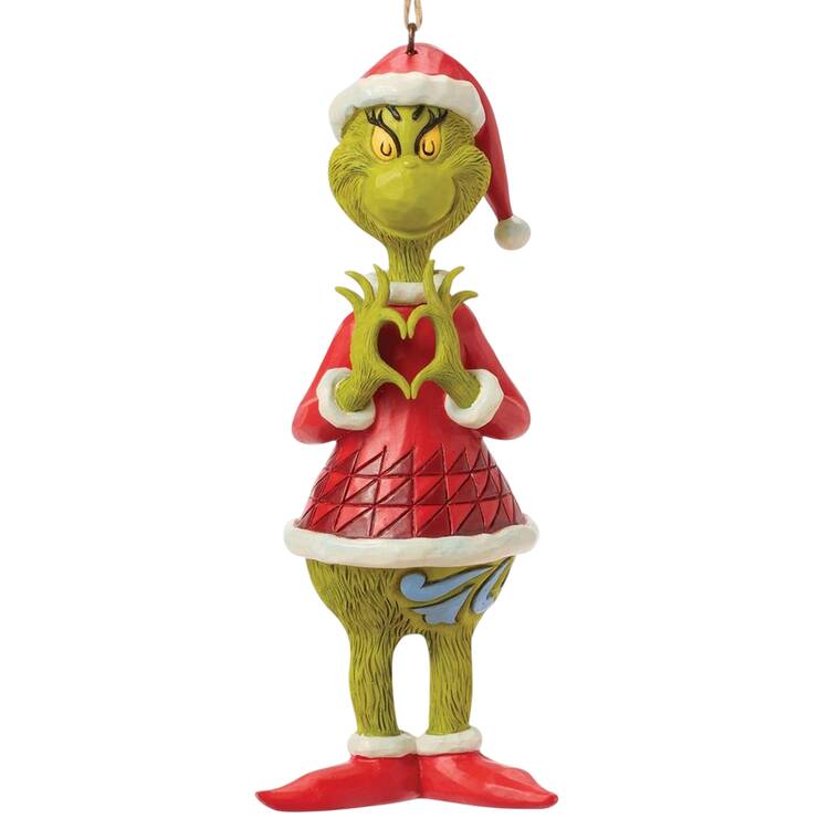 Grinch Ornaments Grinch With Heart Hands - Boxed