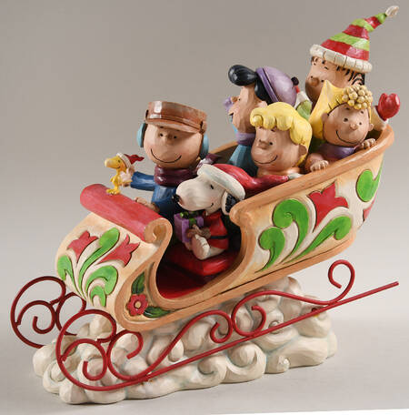 Peanuts Christmas Dashing Through The Snow - Boxed