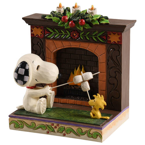 Peanuts Christmas Friendship By The Fireside - With Box