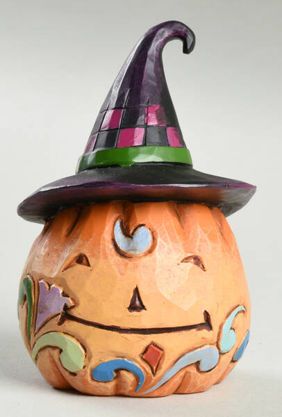 Halloween Minis Mini Pumpkin With Hat - Boxed