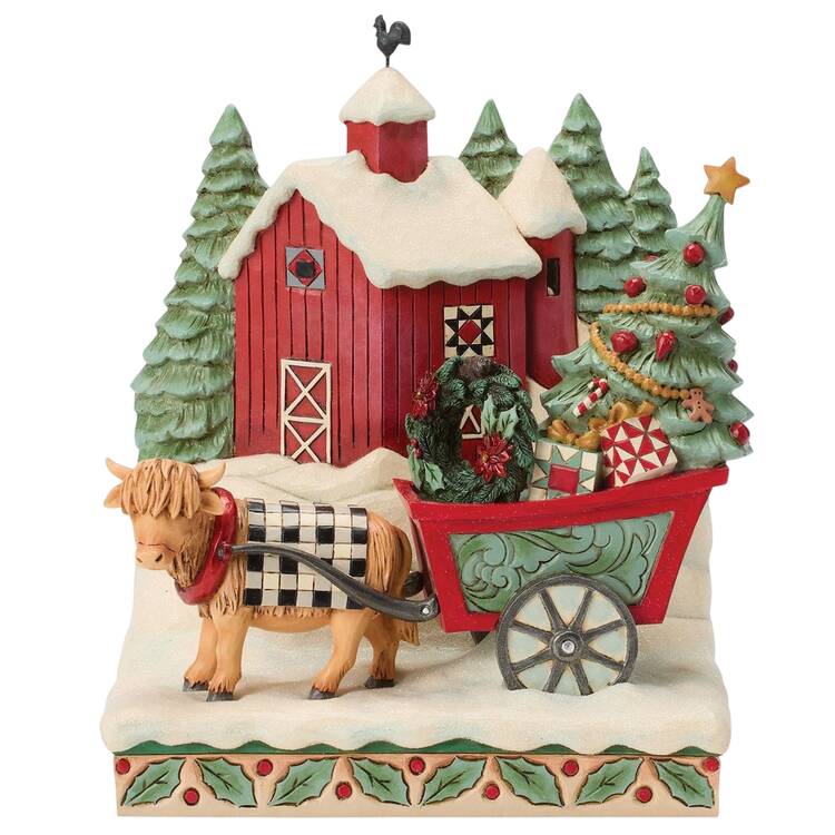 Highland Glen Figurines Full Of Christmas Spirit - Boxed