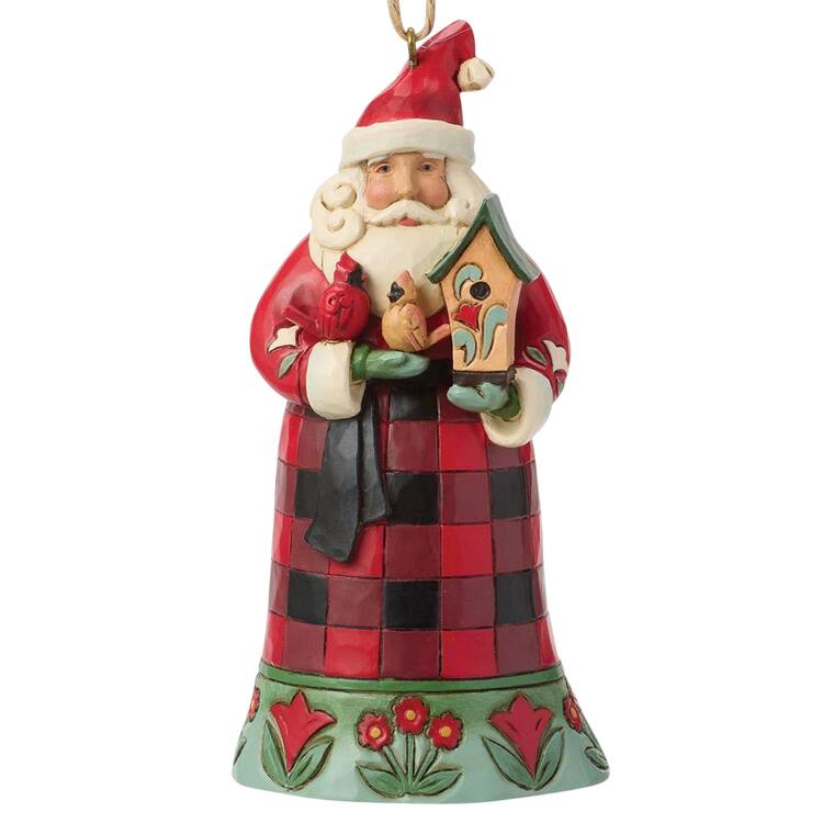 Highland Glen Ornaments Santa Cardinal - Boxed