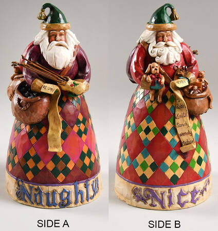 Classic Santas He Knows-Naughty & Nice - Boxed