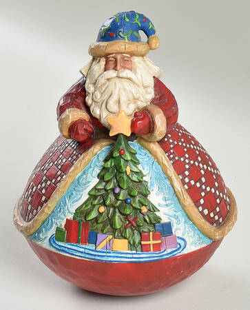 Classic Santas Gather Round-Roly Poly - No Box