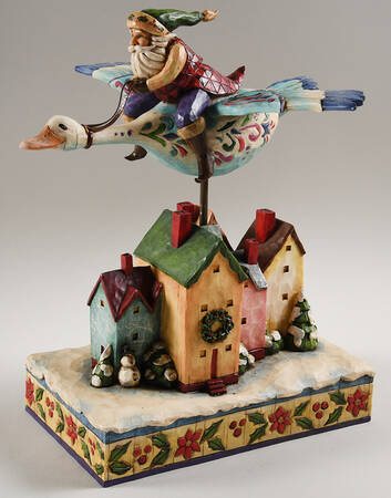 Classic Santas Santa Takes Flight - Boxed