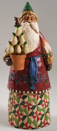 Classic Santas Santa With Pear Tree - Boxed