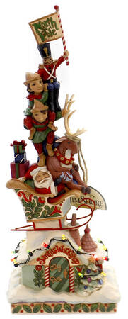 Classic Santas Heaped With Holiday Cheer - Boxed