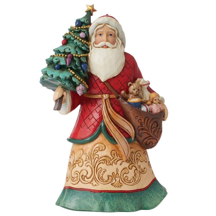 Classic Santas Sharing Merriment And Cheer - With Box 238