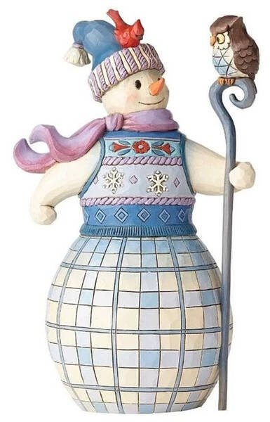 Snowman & Friends Annual Figurine Winter Friends Are A Hoot - Boxed