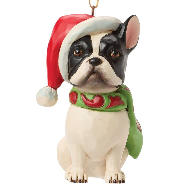 Animal Ornaments Christmas Dog Frenchie - Boxed
