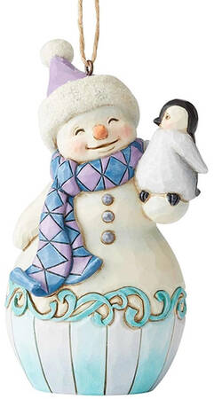 Snowman Ornaments Snowman W/Penguin  - Boxed