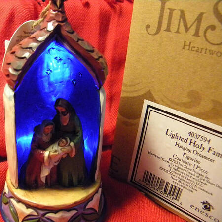 Nativity Ornaments Holy Family-Lighted - Boxed