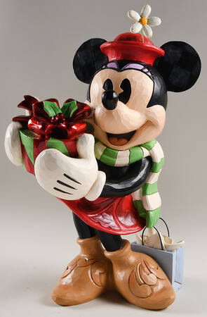 Mickey & Friends Christmas Holiday Minnie With Presents - Boxed