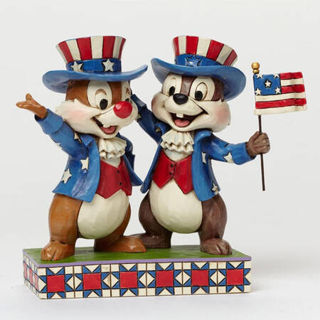 Mickey & Friends Patriotic Hooray For The USA - Chip & Dale - Boxed