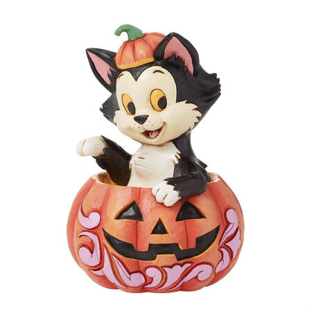 Pinocchio-Disney Traditions Figaro In Jack-O-Lantern Mini - Boxed
