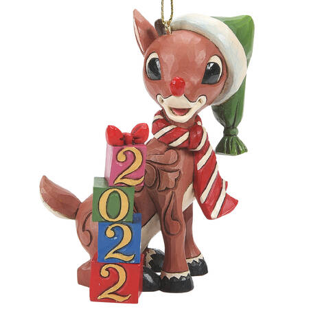 Annual Rudolph Ornaments Rudolph With Blocks - Boxed