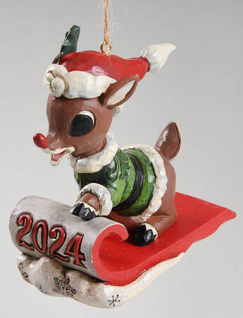 Annual Rudolph Ornaments Rudolph In Sled - Boxed