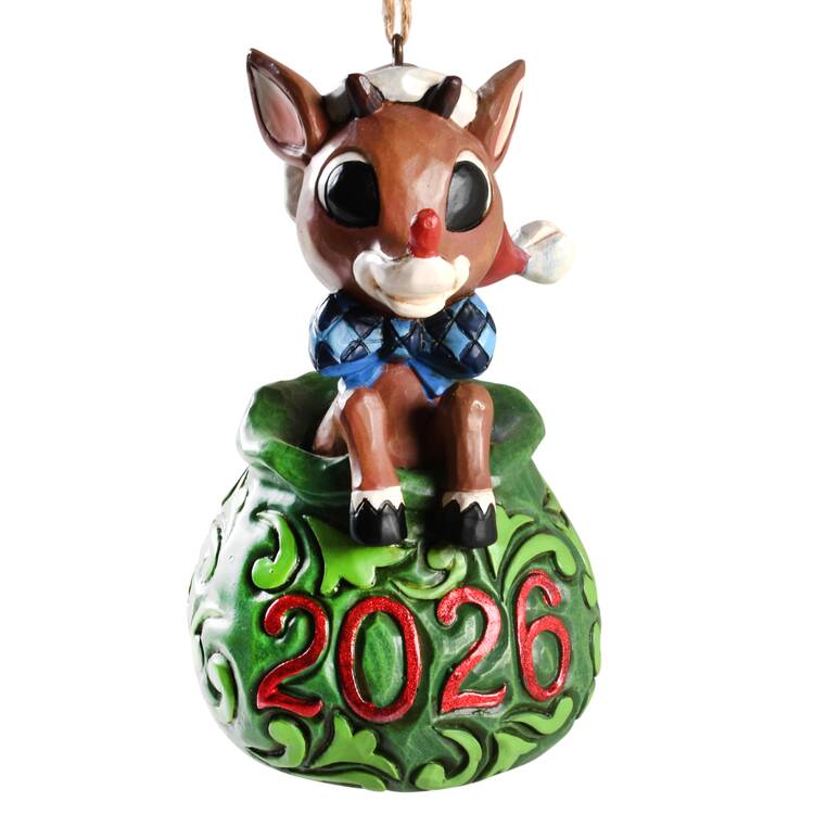 Annual Rudolph Ornaments Rudolph In Toy Bag  - Boxed