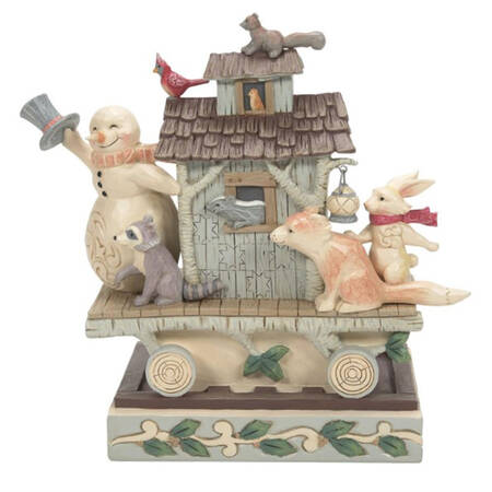 White Woodland Express All Aboard The Woodland Caboose - Boxed