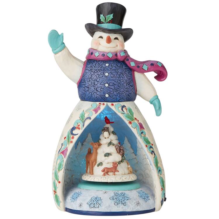 Revolving Christmas Figurines Winter So Wonderful - Boxed