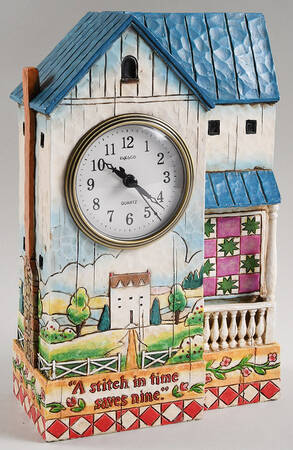 Heartwood Creek Giftware A Stitch In Time - Clock - No Box