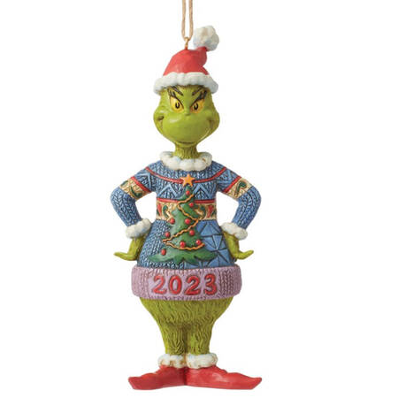 Annual Grinch Ornament Grinch In Ugly Sweater - Boxed
