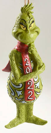 Annual Grinch Ornament Grinch With Long Scarf - Boxed