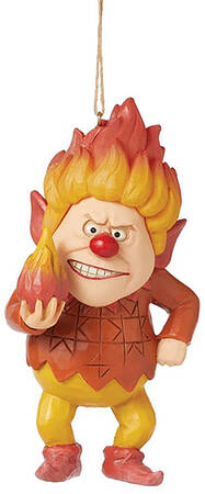 Year without a Santa Claus Heat Miser Holding Fire Ornament - Boxed