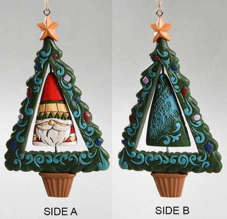 Annual Rotating Ornament Gnome For The Holidays - No Box Nb2022