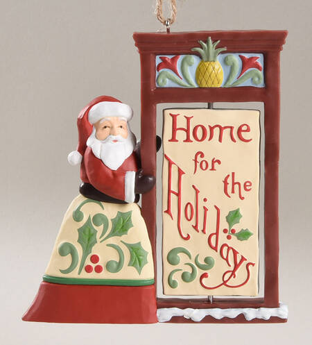 Annual Rotating Ornament Santa-Home For The Holidays - No Box Nb2024
